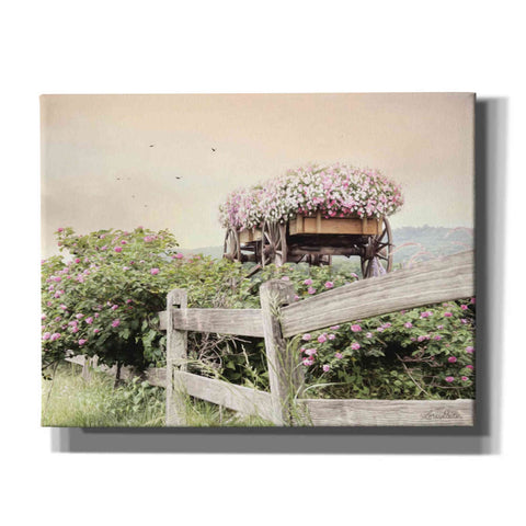 Image of 'Flower Wagon' by Lori Deiter, Canvas Wall Art,Size B Landscape