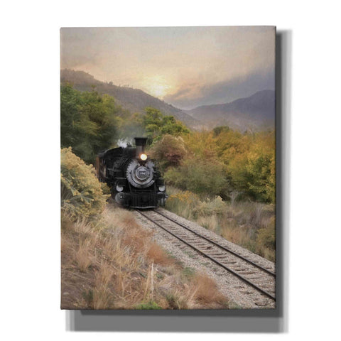Image of 'Durango Train at Sunset' by Lori Deiter, Canvas Wall Art,Size B Portrait