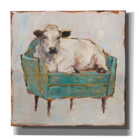 Image of 'Moo-ving In I' by Ethan Harper, Canvas Wall Art,Size 1 Square