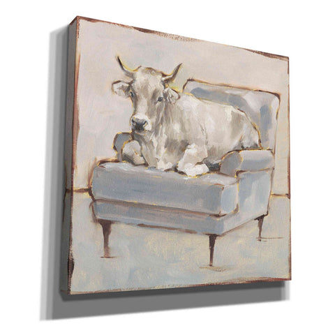 Image of 'Moo-ving In III' by Ethan Harper, Canvas Wall Art,Size 1 Square
