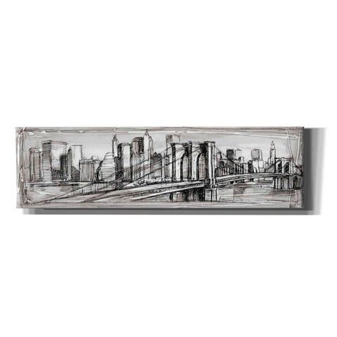 Image of 'Pen & Ink Cityscape II' by Ethan Harper Canvas Wall Art,Size 3 Landscape