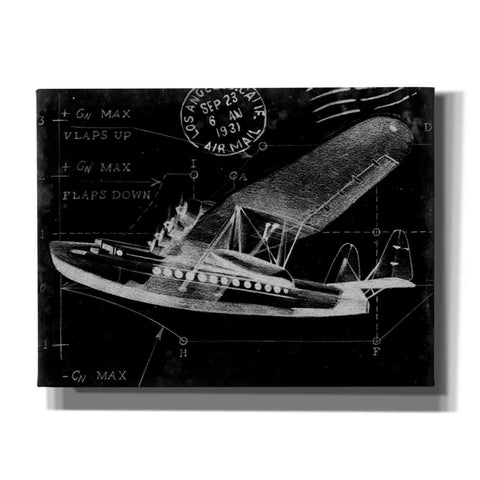 Image of 'Flight Schematic III' by Ethan Harper Canvas Wall Art,Size B Landscape