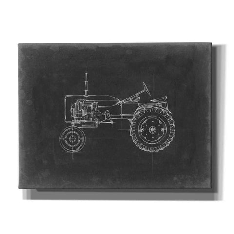 Image of 'Tractor Blueprint III' by Ethan Harper Canvas Wall Art,Size B Landscape
