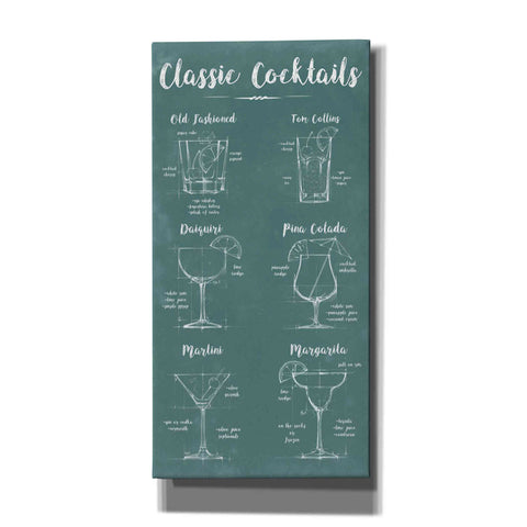 Image of 'Mixology Infograph' by Ethan Harper Canvas Wall Art,Size 2 Portrait