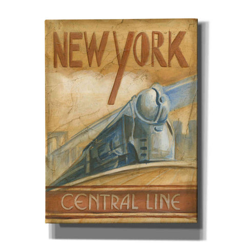 Image of 'New York Central Line' by Ethan Harper Canvas Wall Art,Size B Portrait