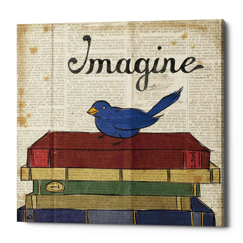 Image of 'Bird Inspiration Imagine' by Elyse DeNeige, Canvas Wall Art