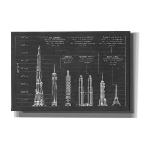 Image of 'Architectural Heights' by Ethan Harper Canvas Wall Art,Size A Landscape