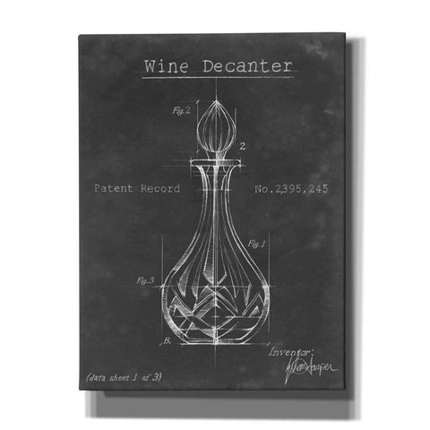 Image of 'Barware Blueprint VIII' by Ethan Harper Canvas Wall Art,Size C Portrait