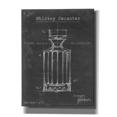 Image of 'Barware Blueprint VII' by Ethan Harper Canvas Wall Art,Size C Portrait