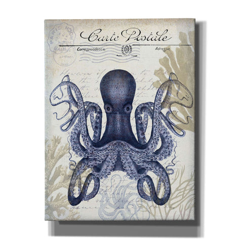 Image of 'Seaside Postcard Cream c,' by Fab Funky, Giclee Canvas Wall Art