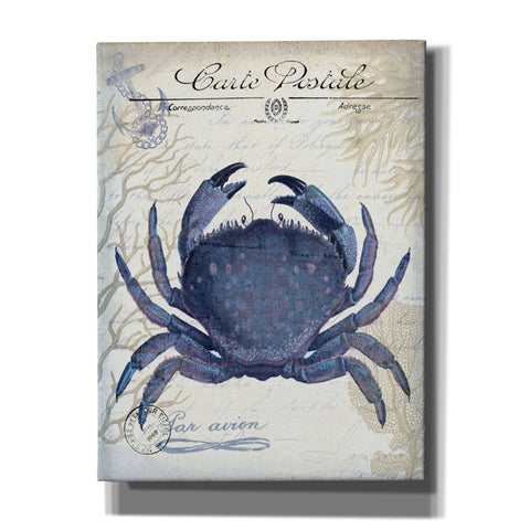 Image of 'Seaside Postcard Cream e,' by Fab Funky, Canvas Wall Art