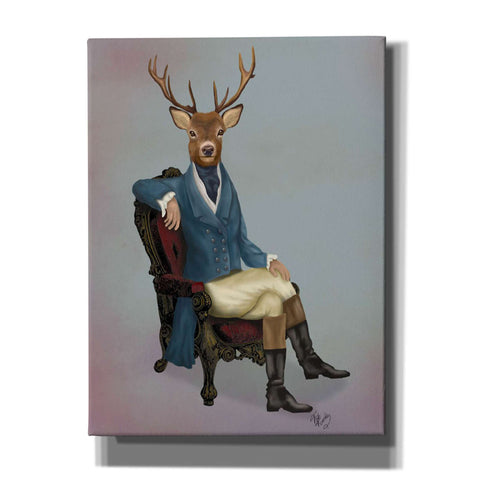 Image of 'Distinguished Deer Full' by Fab Funky, Giclee Canvas Wall Art