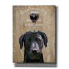'Dog Au Vin, Black Labrador' by Fab Funky, Giclee Canvas Wall Art