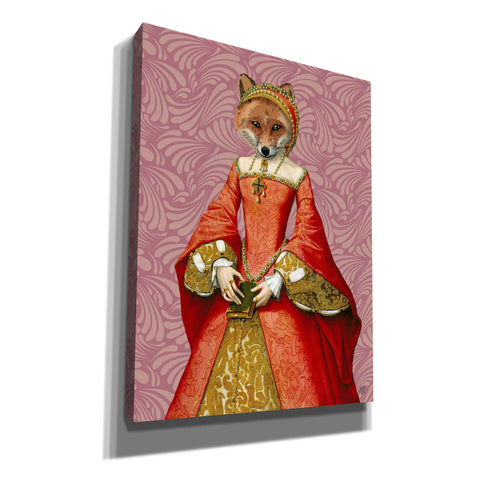 Image of 'Fox Queen' by Fab Funky, Giclee Canvas Wall Art