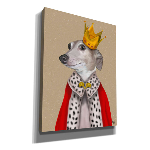 Image of 'Greyhound Queen' by Fab Funky, Giclee Canvas Wall Art