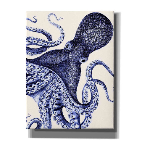 Image of 'Landscape Blue Octopus' by Fab Funky Giclee Canvas Wall Art