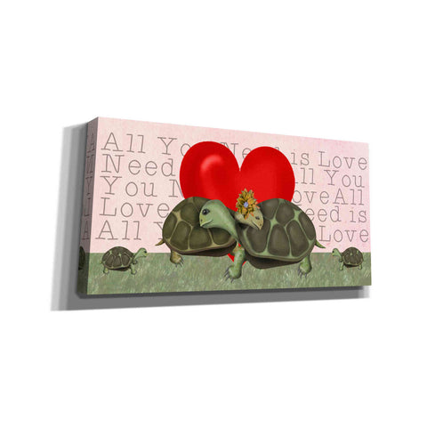 Image of 'Love is in the Air Collection H' by Fab Funky Giclee Canvas Wall Art