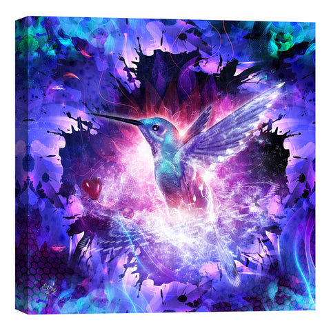 Image of 'Hummingbird Love' by Cameron Gray, Canvas Wall Art,18x18