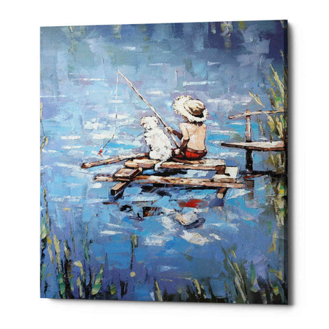 Image of 'Fishermen' by Alexander Gunin, Canvas Wall Art,Size C Portrait