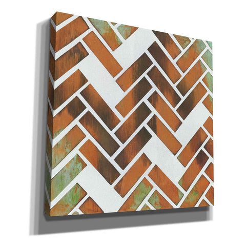 Image of 'Herringbone I' by Britt Hallowell, Canvas Wall Art,Size 1 Square