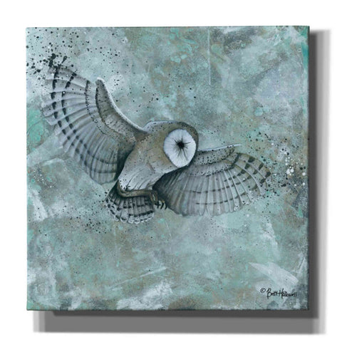 Image of 'Simplicity Owl' by Britt Hallowell, Canvas Wall Art,Size 1 Square