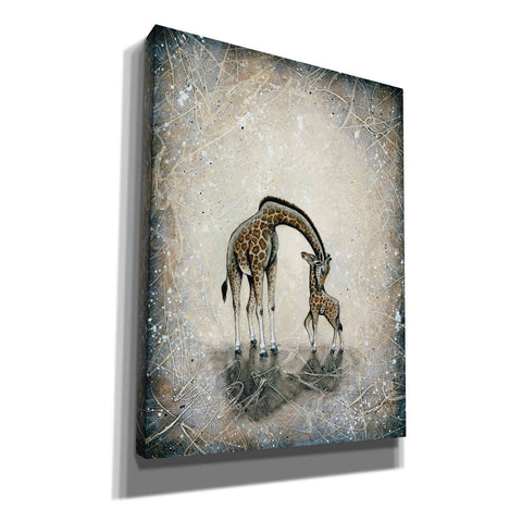 Image of 'My Love for You-Giraffes' by Britt Hallowell, Canvas Wall Art,Size C Portrait