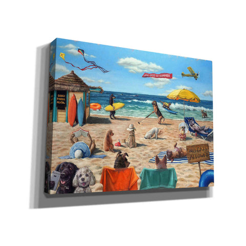 Image of 'Dog Beach' by Lucia Heffernan, Canvas Wall Art,Size B Landscape