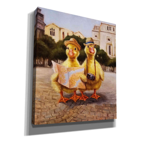 Image of 'Tourists' by Lucia Heffernan, Canvas Wall Art,Size C Portrait
