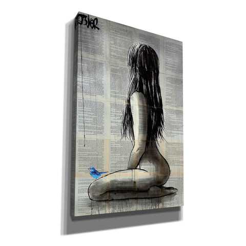 Image of 'Bluebird Whisper' by Loui Jover, Canvas Wall Art