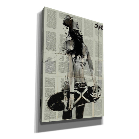Image of 'Sk8Ter Gurl' by Loui Jover, Canvas Wall Art