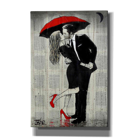 Image of 'The Kissing Rain' by Loui Jover, Canvas Wall Art