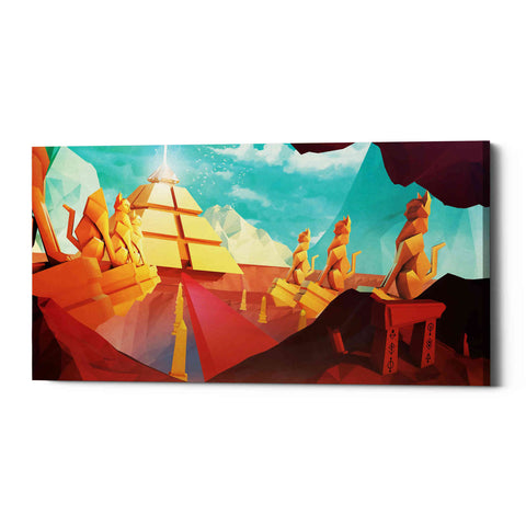 Image of 'Low Poly Pyramid' by Jonathan Lam, Giclee Canvas Wall Art