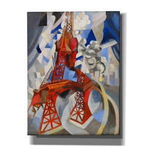 'Red Eiffel Tower' by Robert Delaunay Canvas Wall Art
