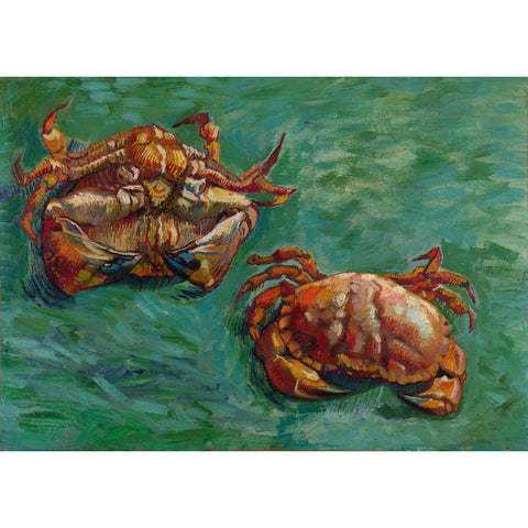 Image of 'Two Crabs' by Vincent Van Gogh Canvas Wall Art