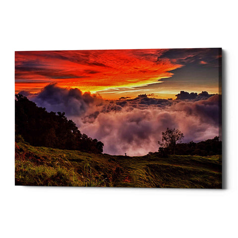 Image of 'Valley Clouds at Sunset,' Canvas Wall Art