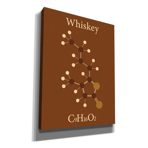 Image of 'Whiskey Molecule' Canvas Wall Art