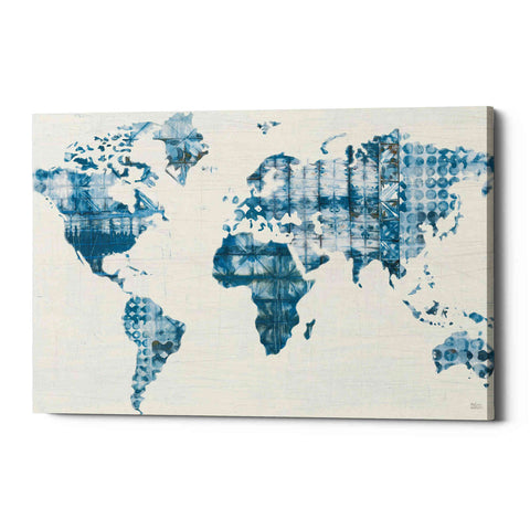Image of 'Kanari Map Indigo' by Melissa Averinos, Canvas Wall Art