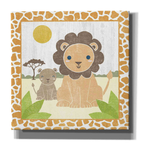Image of 'Safari Fun Lion' by Moira Hershey, Canvas Wall Art