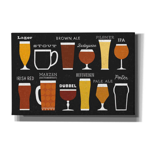 Image of 'Craft Beer List' by Michael Mullan, Canvas Wall Art