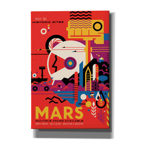 Image of 'Visions of the Future: Mars' Canvas Wall Art,12 x 18