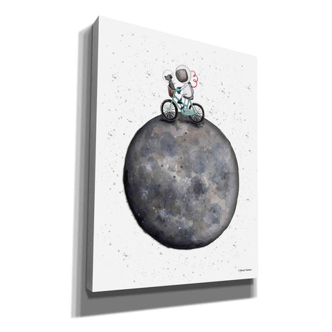 Image of 'Bike on Moon' by Rachel Nieman, Canvas Wall Art,Size C Portrait
