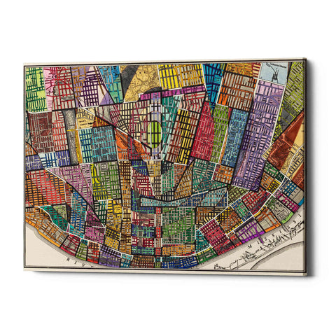 Image of 'Modern Map of St. Louis' by Nikki Galapon Giclee Canvas Wall Art