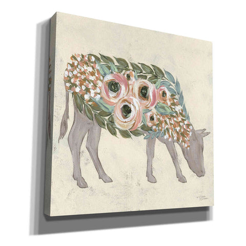 Image of 'Annabelle the Cow' by Michele Norman, Canvas Wall Art,Size 1 Sqaure