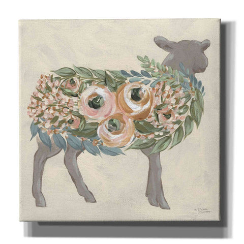 Image of 'Audrey the Lamb' by Michele Norman, Canvas Wall Art,Size 1 Sqaure