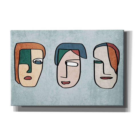 Image of 'FACES LINE ART 2' by Irena Orlov, Canvas Wall Art