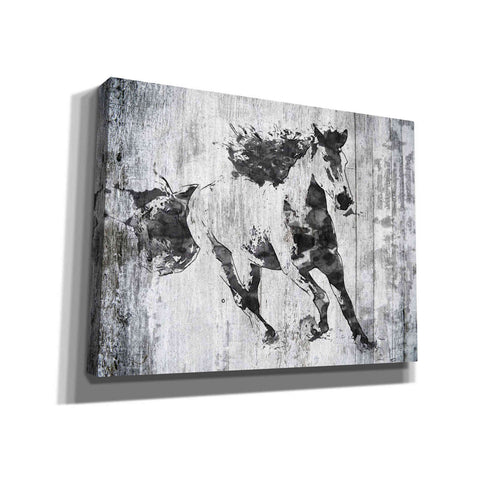Image of 'Running Black Horse 1' by Irena Orlov, Canvas Wall Art