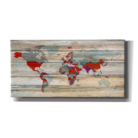 Image of 'World Map IV' by Irena Orlov, Canvas Wall Art