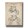 'Bicycle Vintage Patent Blueprint' Canvas Wall Art