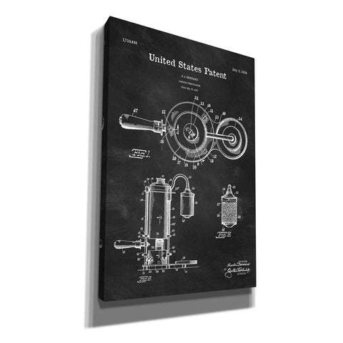 Image of 'Coffee Percolator Blueprint Patent Chalkboard' Canvas Wall Art