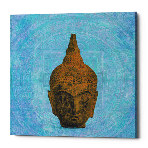 Image of 'Buddha on Blue' by Elena Ray Canvas Wall Art